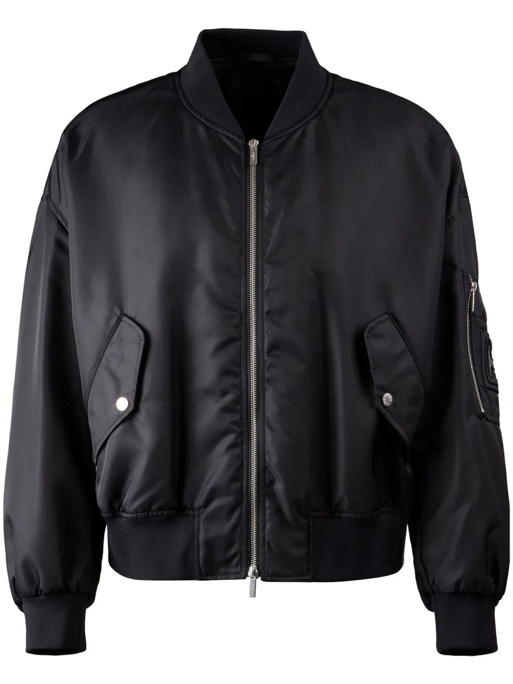 Hogan Bomberjack met geborduurd logo Zwart