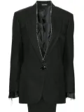 ERALDO herringbone-pattern suit - Black