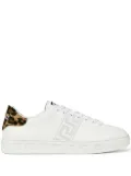 Versace Greca pony-effect sneakers - White