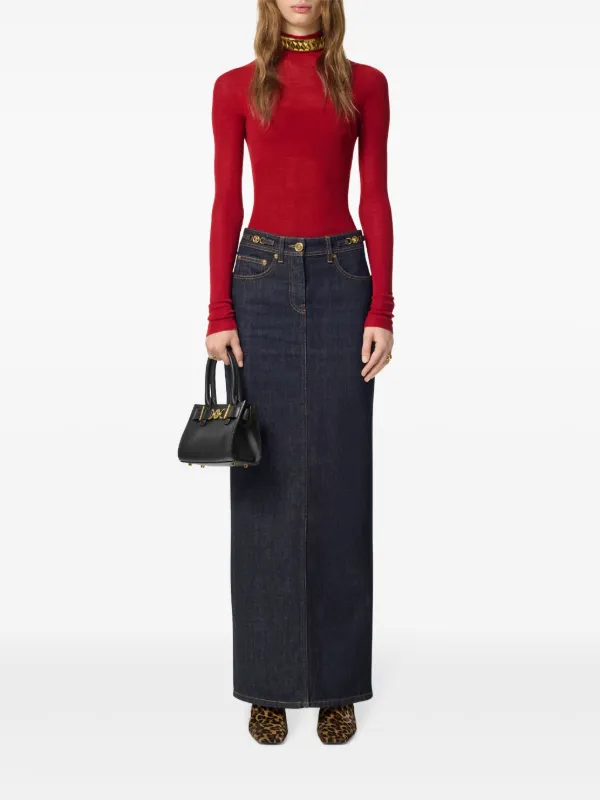【送料&関税込】Versace Medusa 95 High-waist Denim Skirt Versace 'medusa '95' Denim Skirt | italist