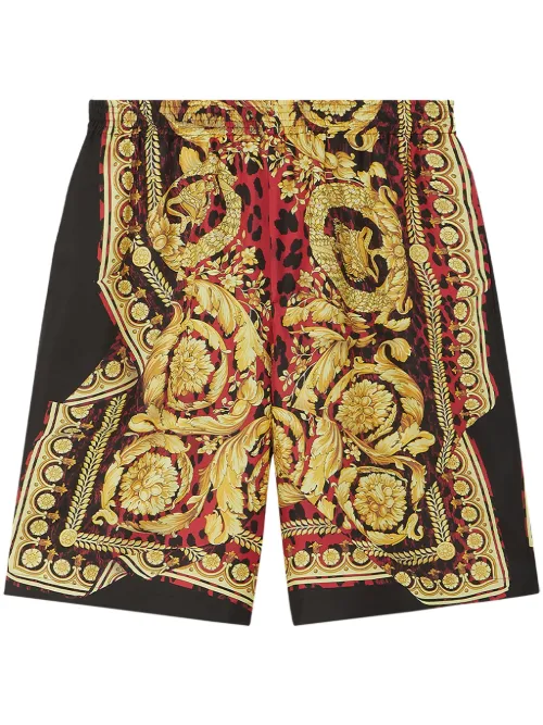 Short Wild Barocco en soie - Versace - Modalova