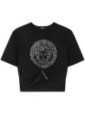 Versace Medusa Safety Pin cropped T-Shirt - Black