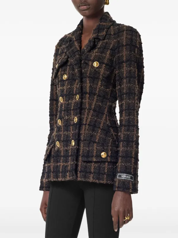 Versace ツイードジャケット | ブラウン | FARFETCH JP