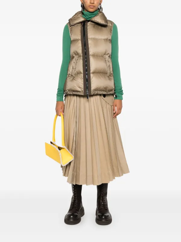 Sacai プリーツ スカート | ニュートラル | FARFETCH JP