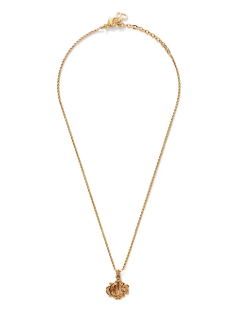 Christian Dior Pre-Owned logo pendant necklace