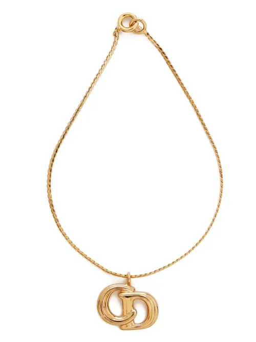 Bracelet à pendentif logo - Christian Dior Pre-Owned - Modalova