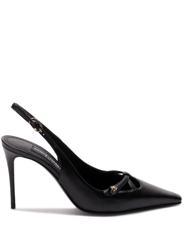 Dolce Gabbana 90mm Slingback Pumps Black FARFETCH AO