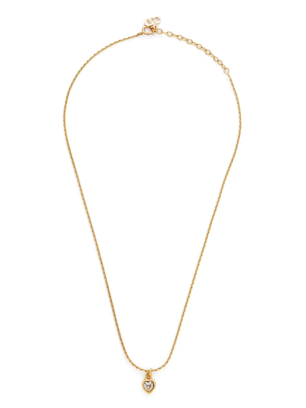 Christian Dior Pre-Owned collar con dije de corazón | dorado | Image 1