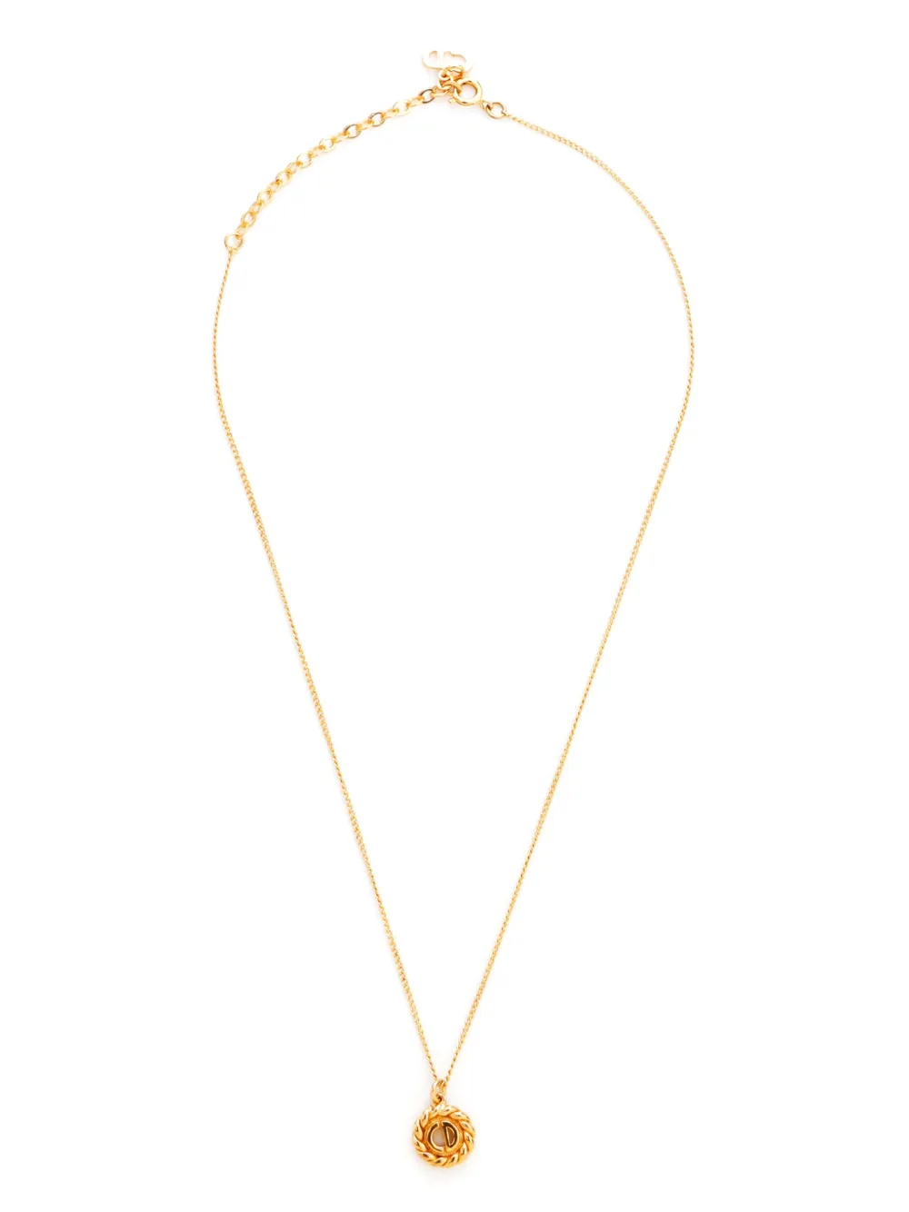 Christian Dior Pre-Owned collar con dije CD | dorado | Image 1