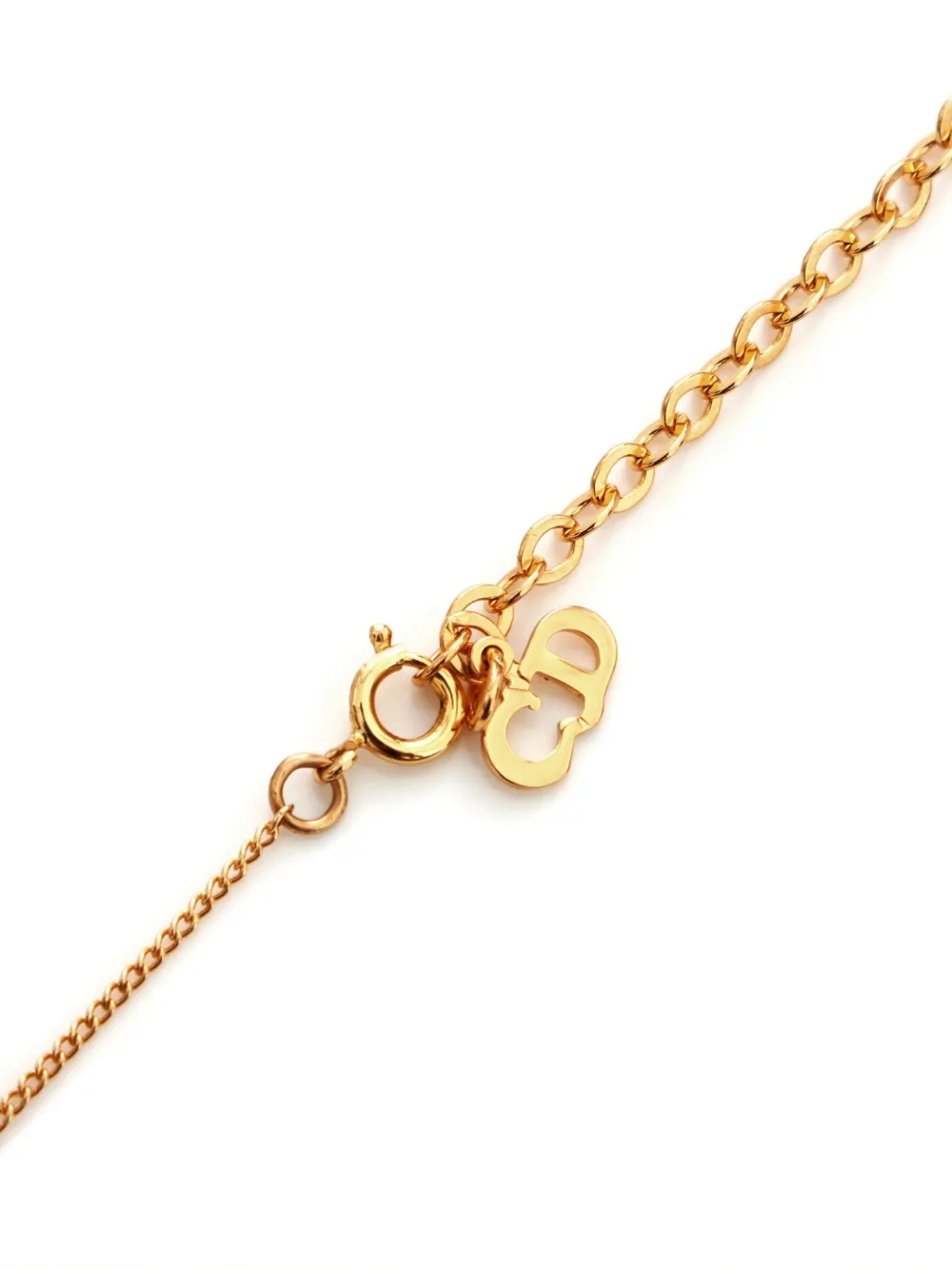 Pre-owned Dior Cd Pendant Necklace In Gold