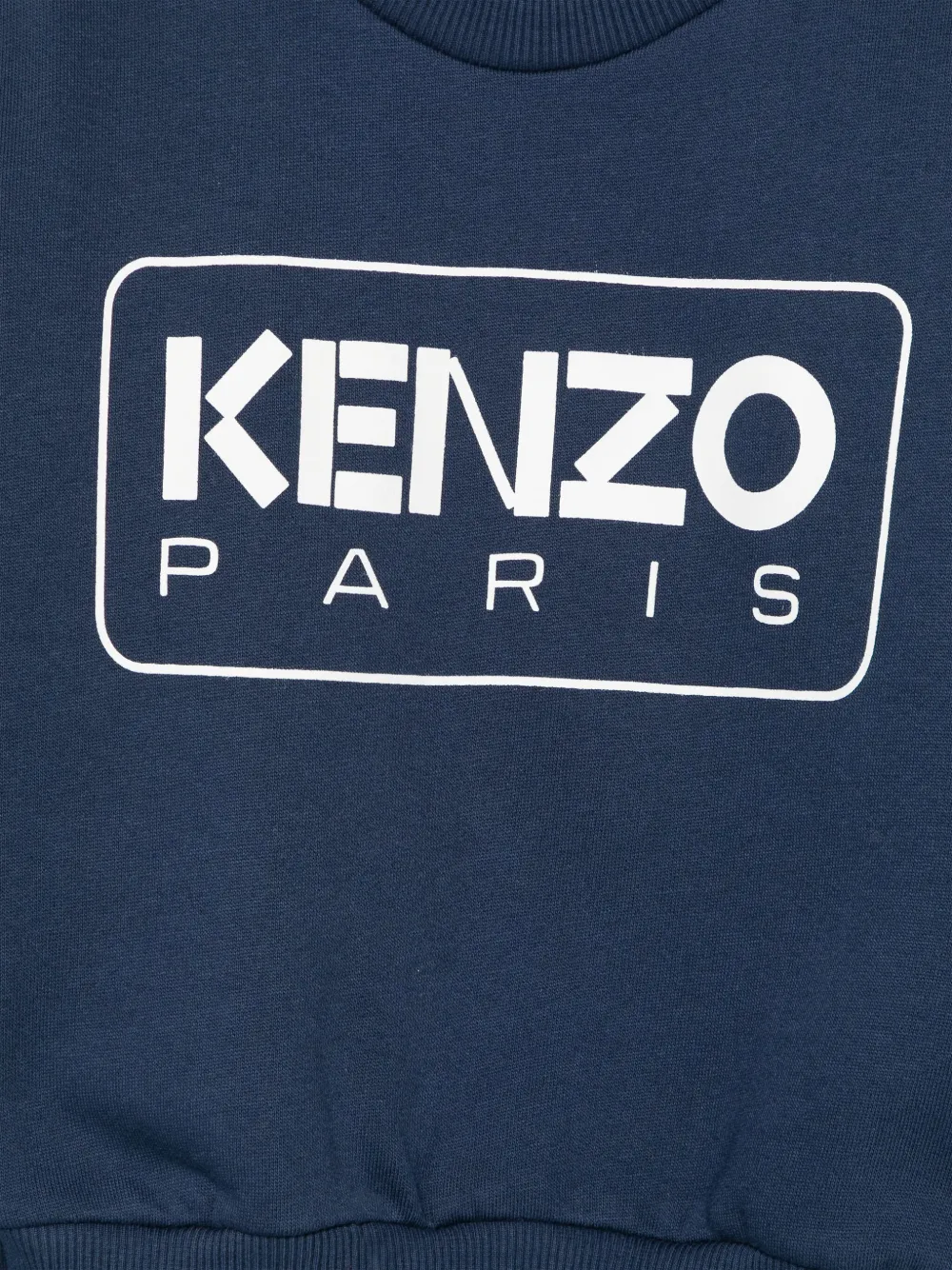 Kenzo Kids Sweater met logoprint Blauw