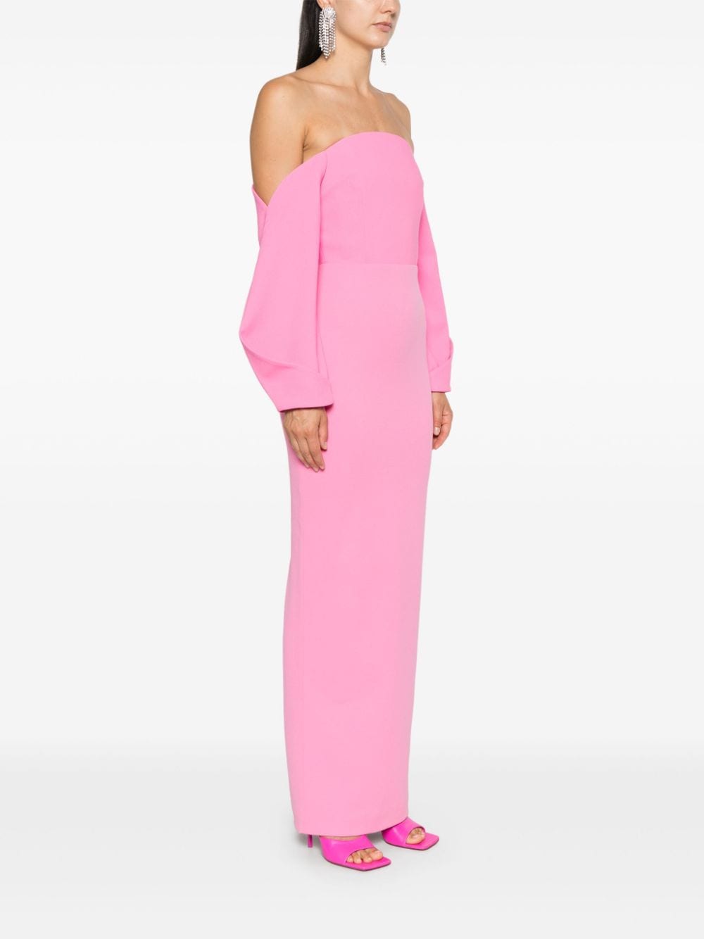 Shop Solace London Lotta Maxi Dress In Pink