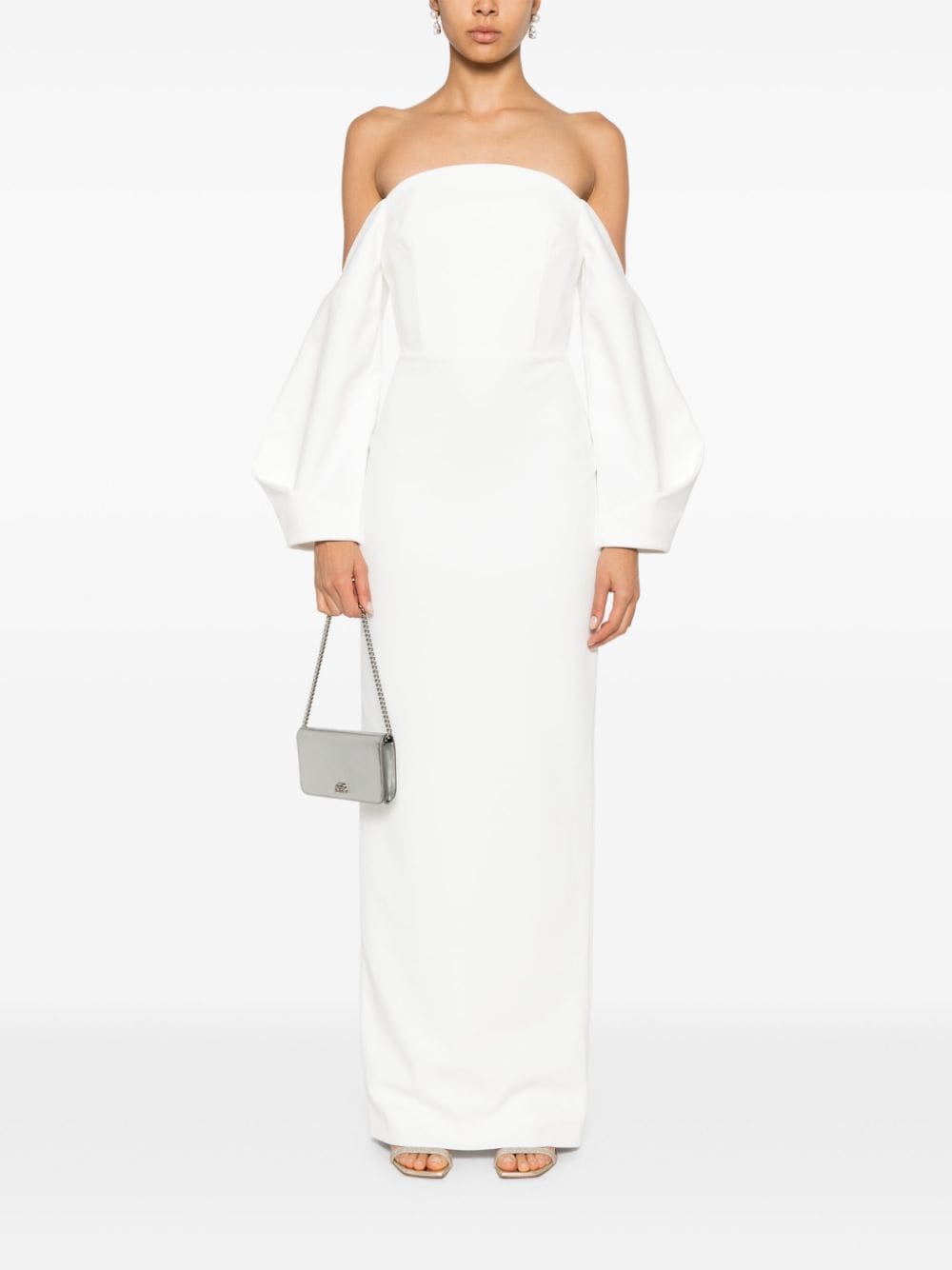 Shop Solace London Lotta Maxi Dress In White