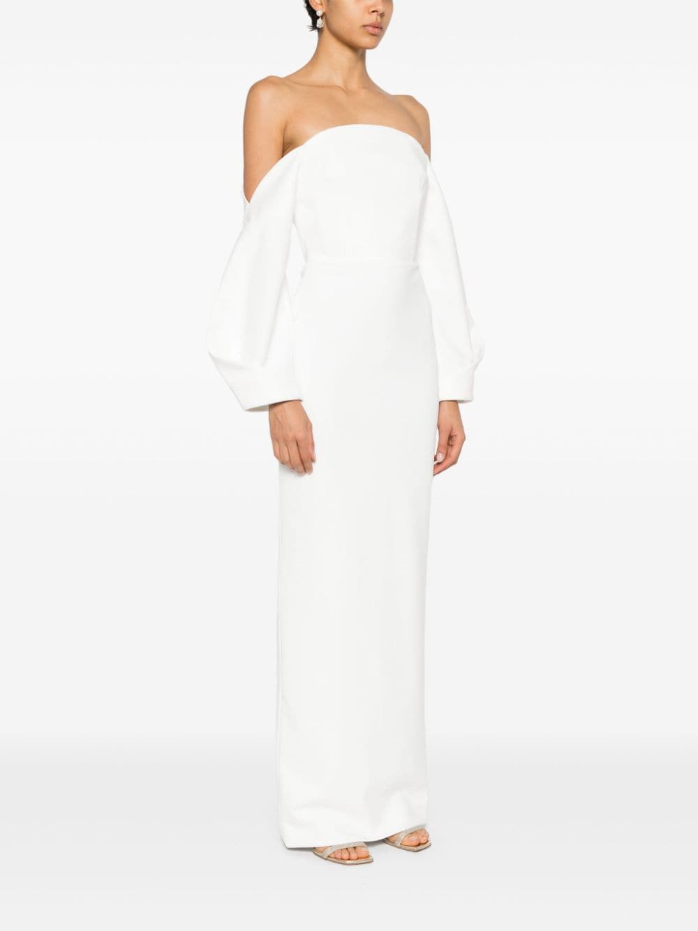 Shop Solace London Lotta Maxi Dress In White