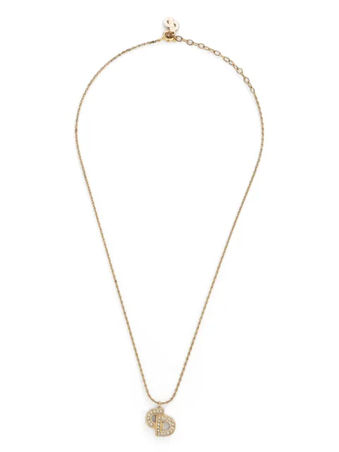 Christian Dior Pre-Owned CD rhinestone necklace
