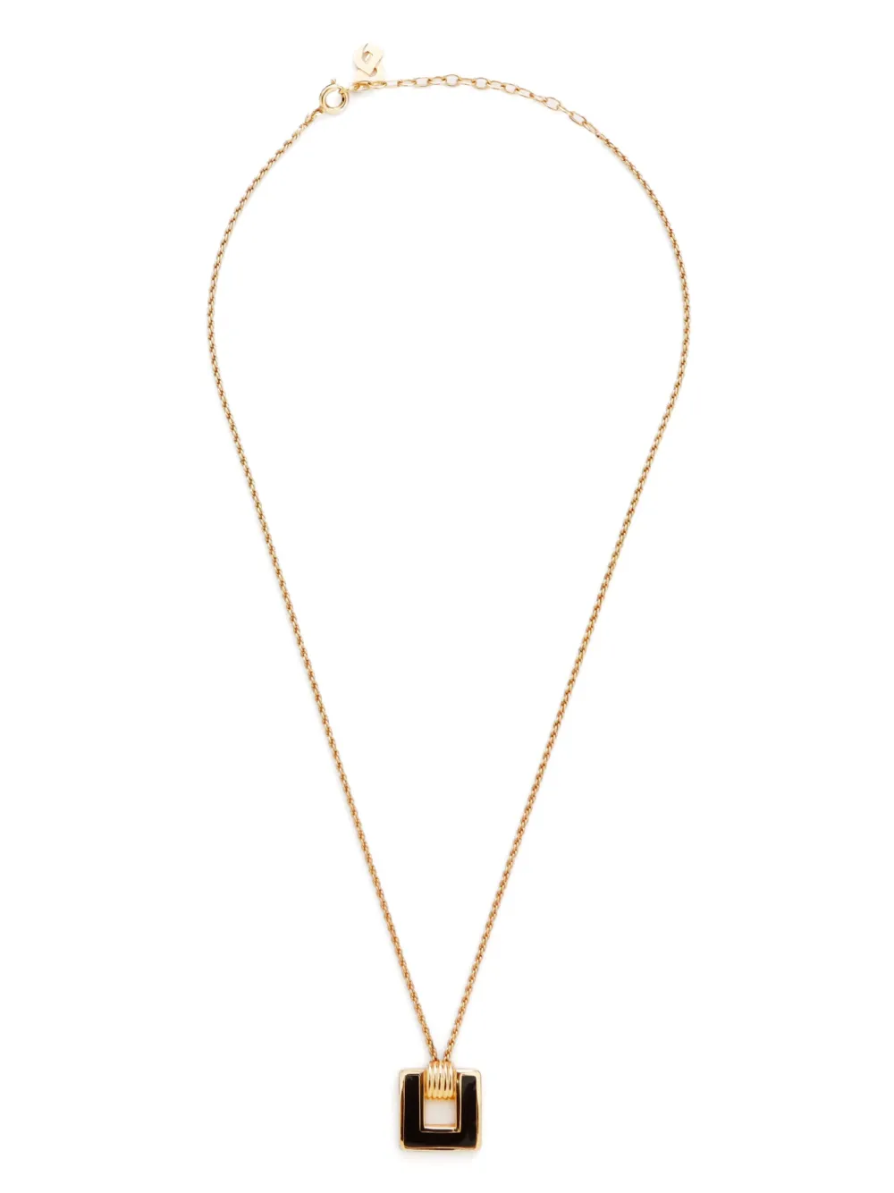 Christian Dior Pre-Owned collar con dije esmaltado | dorado | Image 1