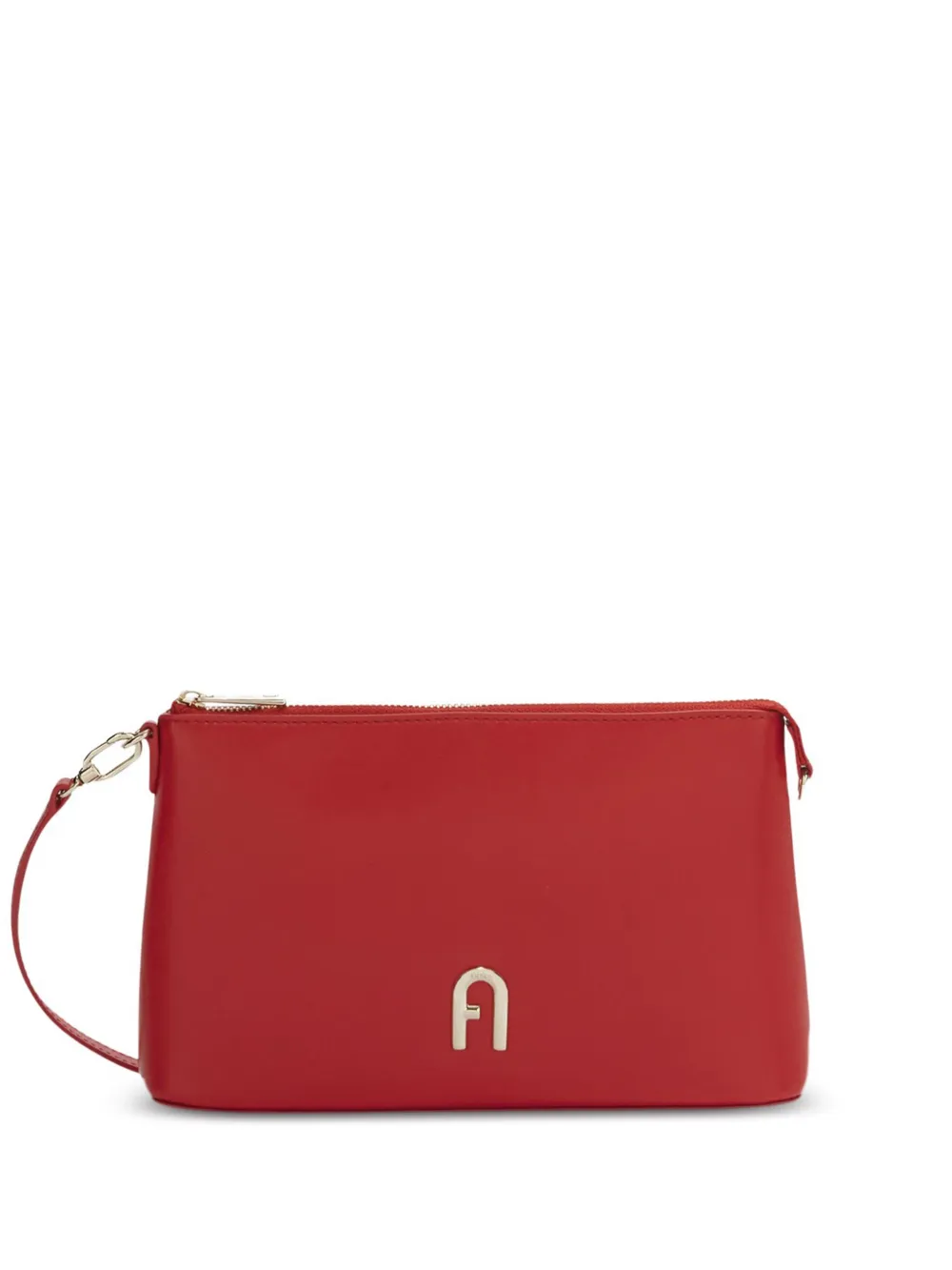 FURLA 赤 レザー クラッチバック ショルダーバッグ FURLA 赤 レザー