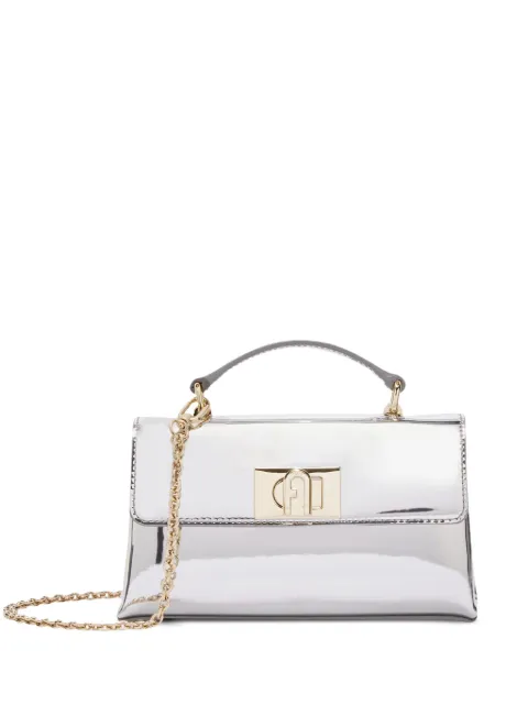 Furla metallic-finish mini bag 