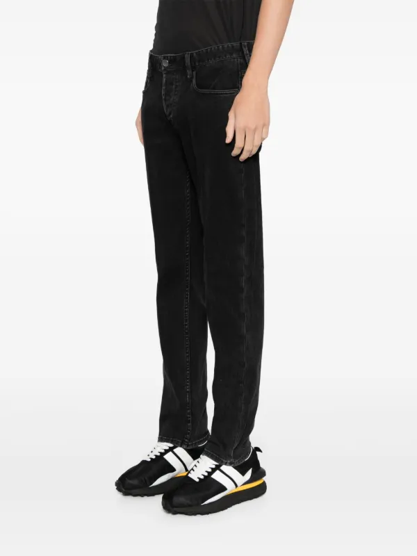 Emporio Armani ストレートジーンズ | ブラック | FARFETCH JP