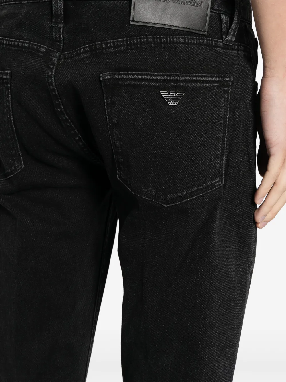 Emporio Armani Straight jeans Zwart