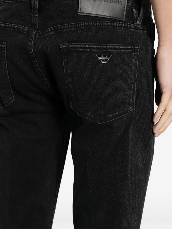 お歳暮ならオンライン Emporio Armani JP FARFETCH | ブラック | ストレートジーンズ パンツ