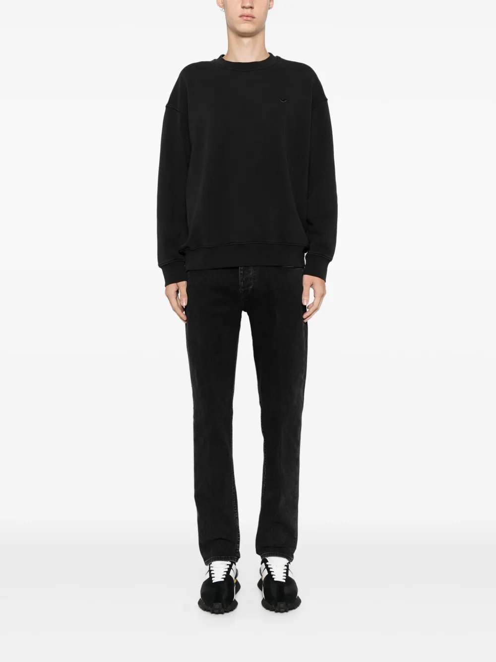 Emporio Armani Straight jeans - Zwart