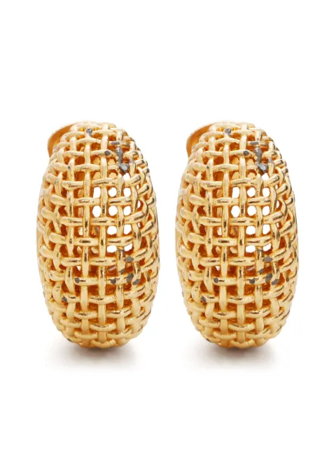 Christian Dior Pre-Owned huggie clip-on earrings