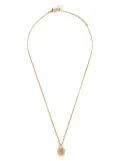 Christian Dior Pre-Owned rhinestone pendant necklace - Gold