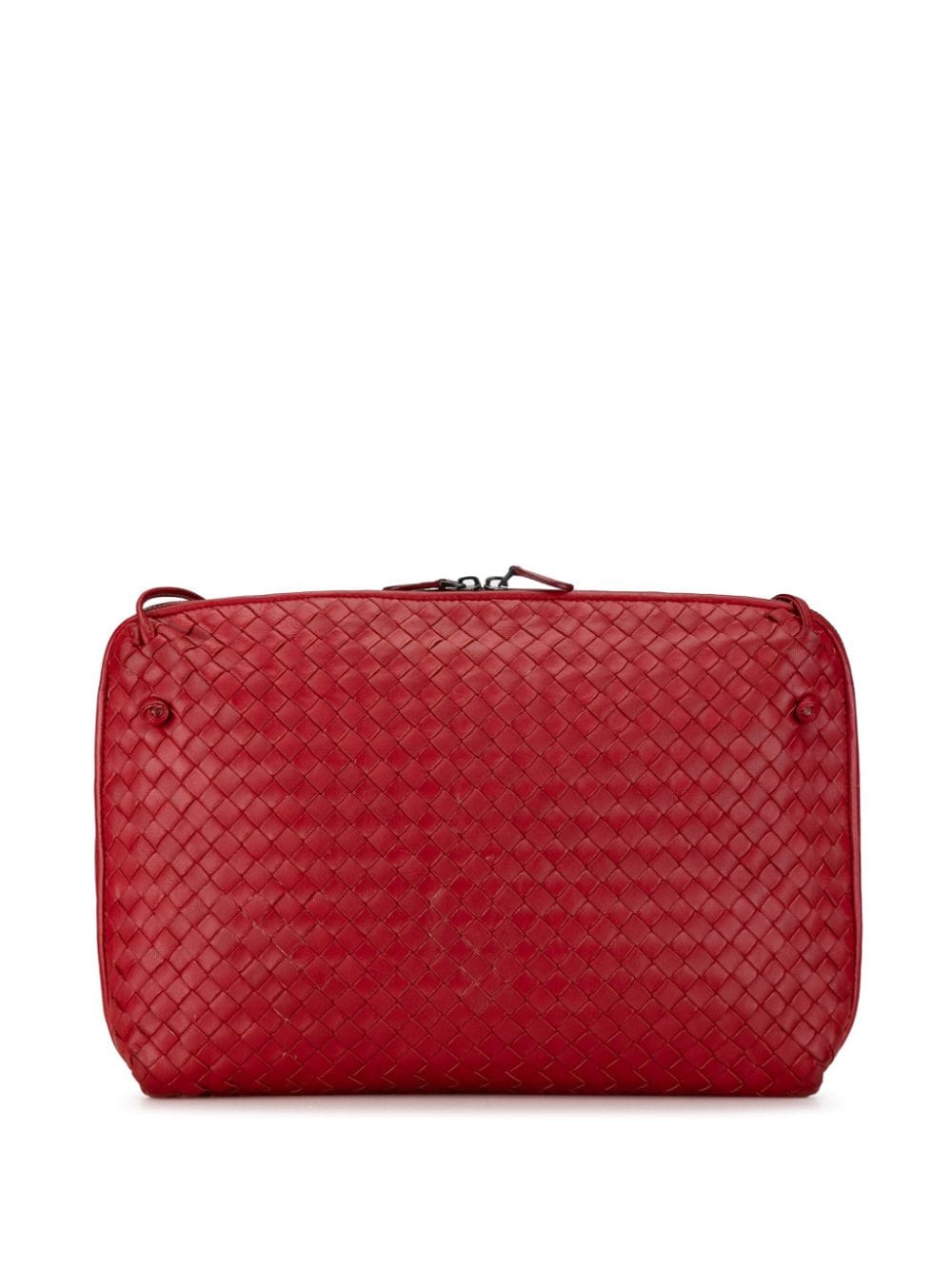 Bottega Veneta Pre-Owned 2012-2023 Large Intrecciato Nodini crossbody bag - Rood