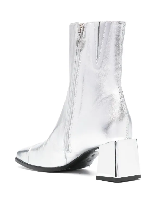 Carel Paris 60mm Leather Ankle Boots Silver FARFETCH VN