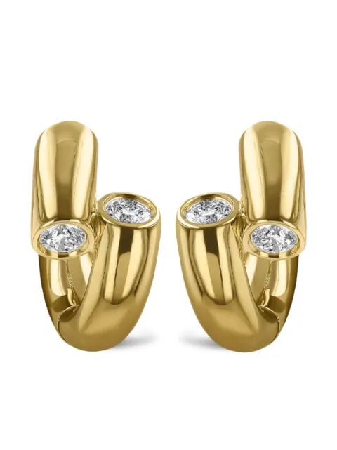 Pragnell arracadas Eclipsis en oro amarillo de 18kt con diamante