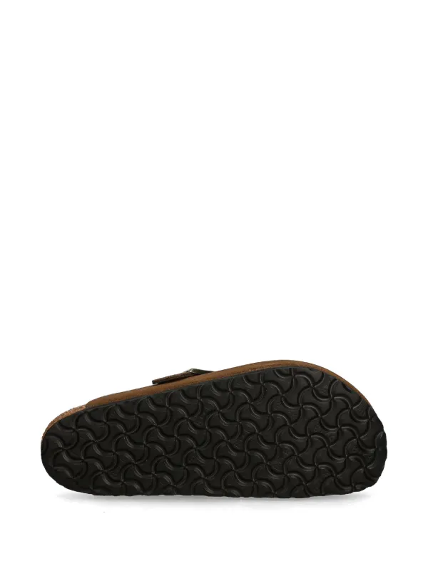 Birkenstock Boston Slippers | Brown | FARFETCH