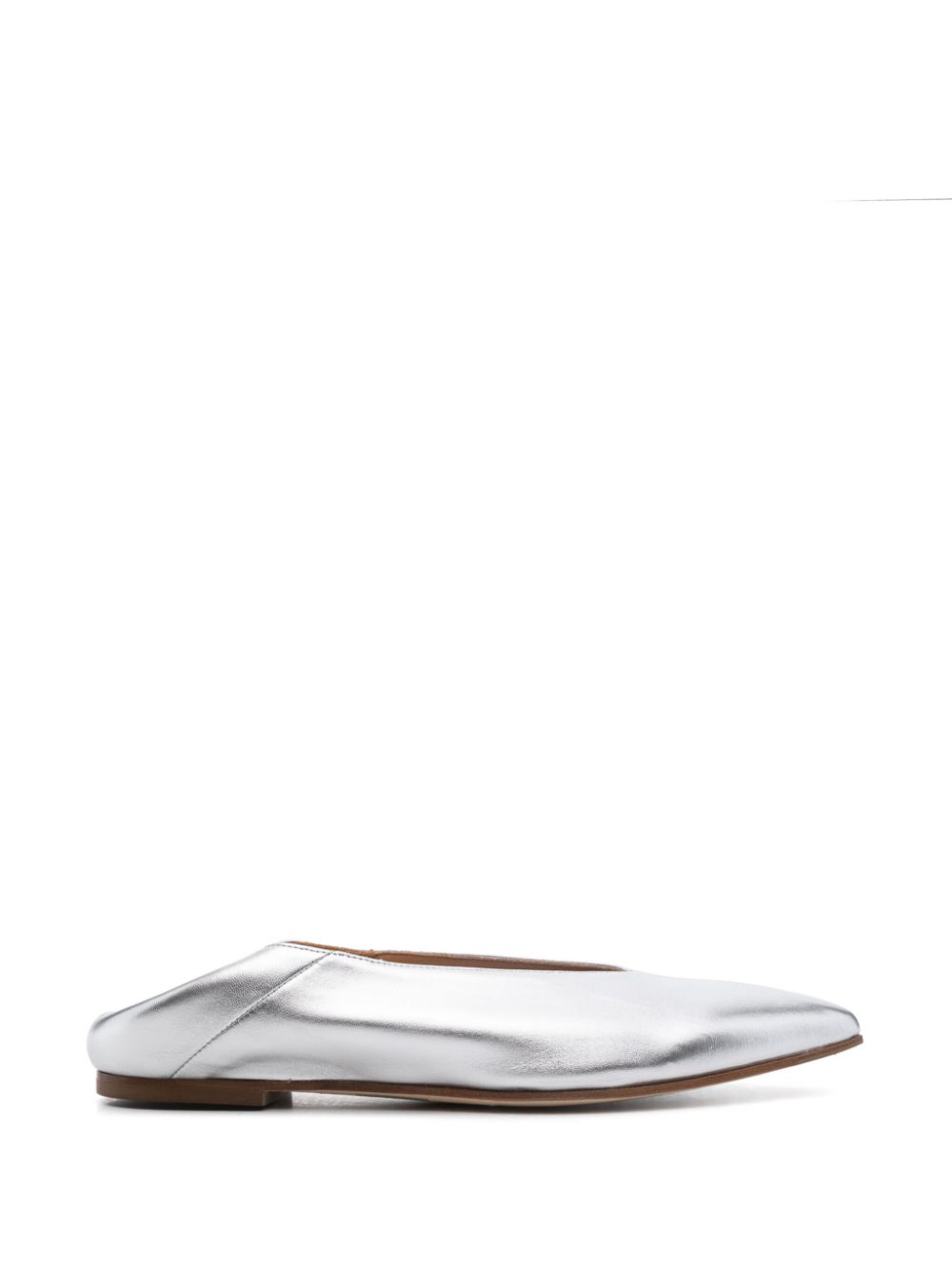 Aeyde Moa ballet flats Silver