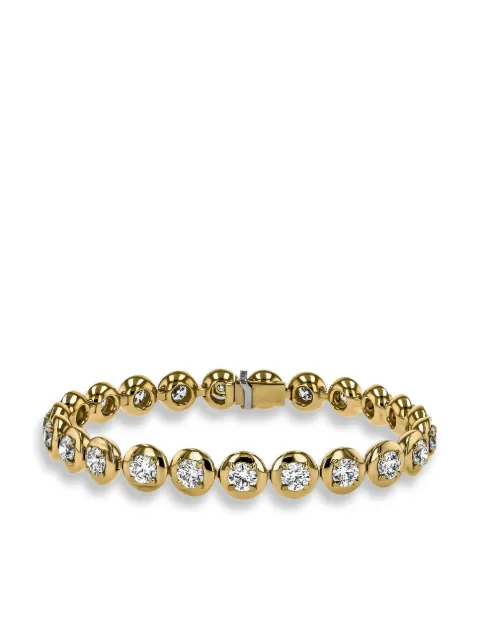 Pragnell 18kt yellow gold Skimming Stone diamond bracelet