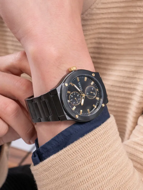 GUESS USA Multifunction 45mm Watch | Black | FARFETCH display picture 2