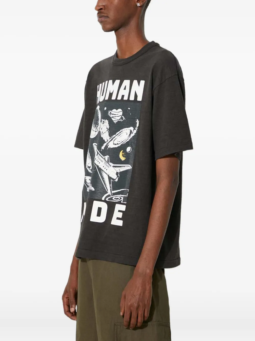 Human Made T-shirt met grafische print Zwart