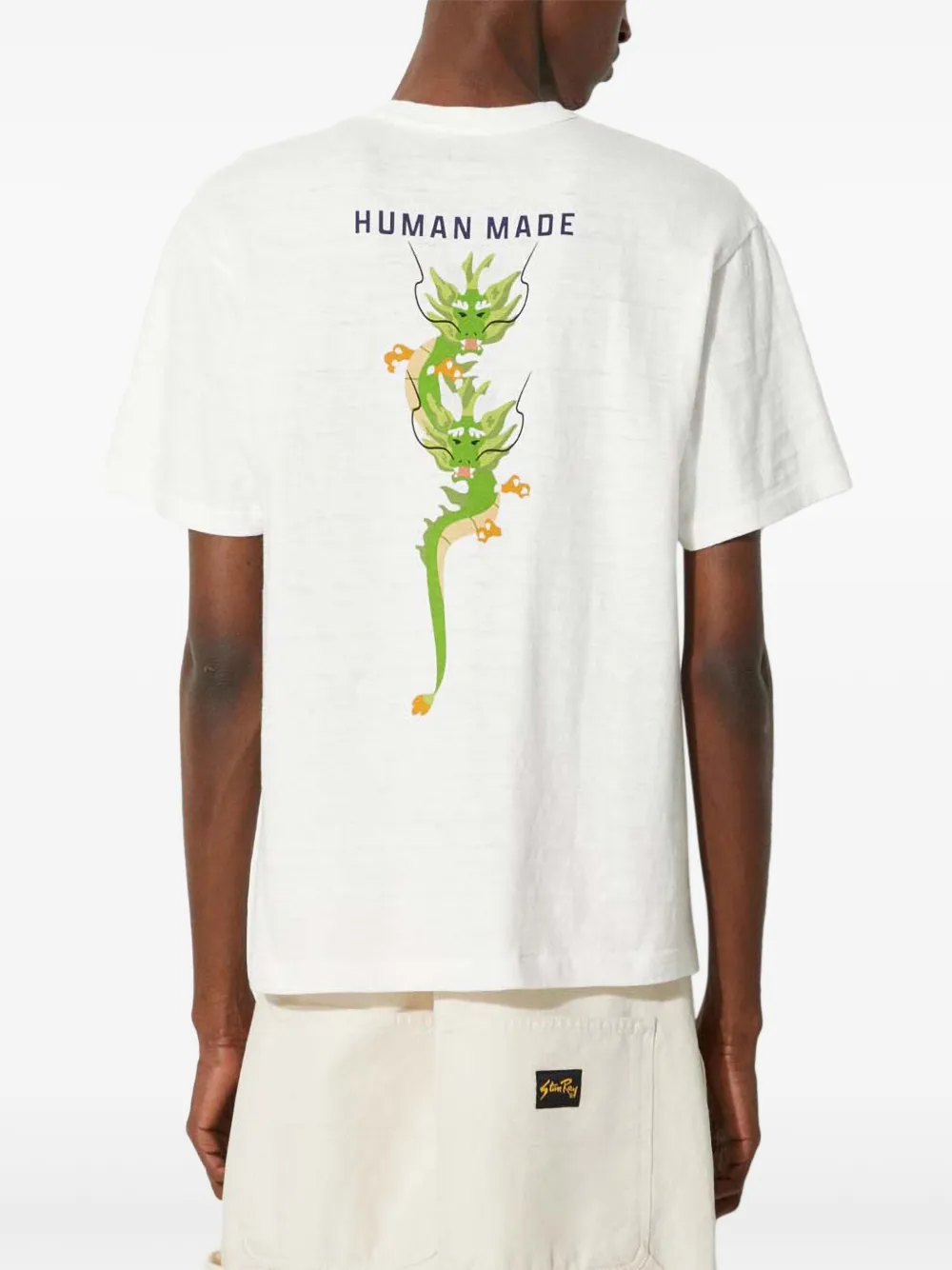 Human Made T-shirt met logoprint Wit