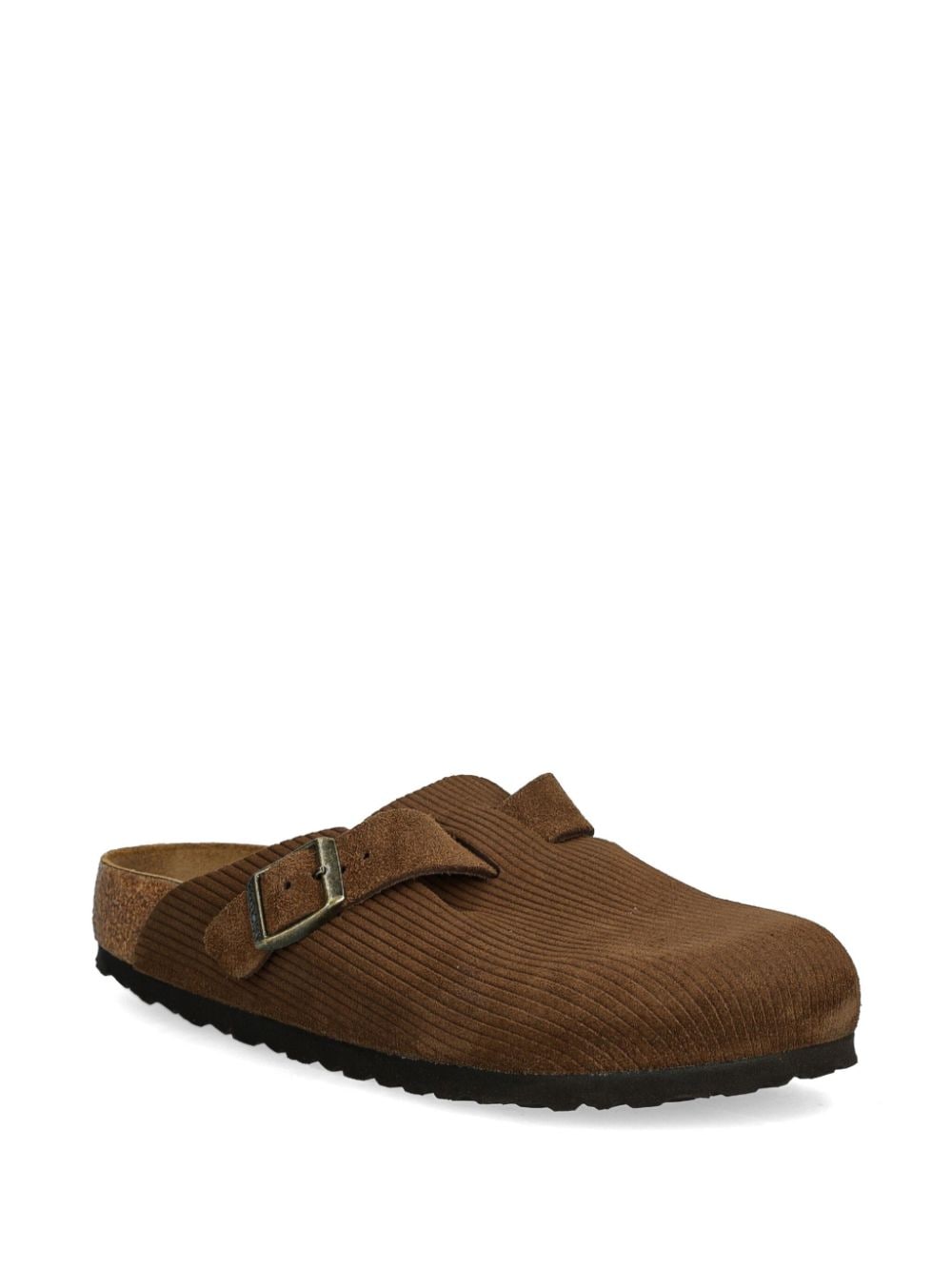 Shop Birkenstock Boston Mules In Brown