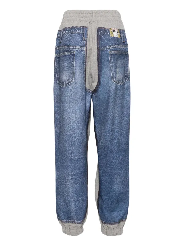 福袋 | レディースファッション通販【公式】 denim-printed pushBUTTON Sweatpants FARFETCH | Grey | Clothing