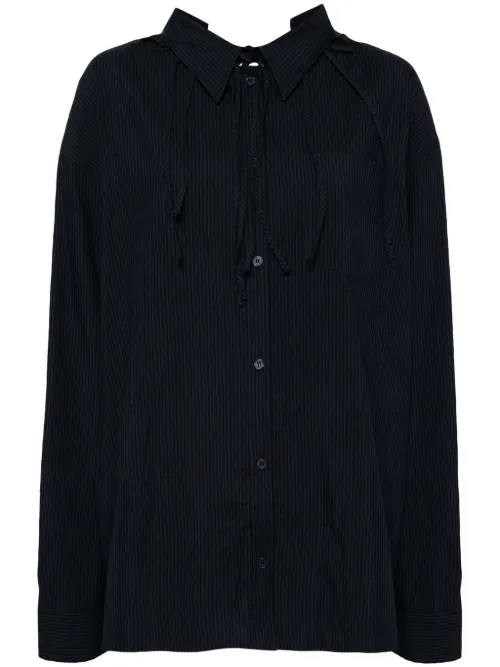 Chemise oversize à détail noué au dos - pushBUTTON - Modalova