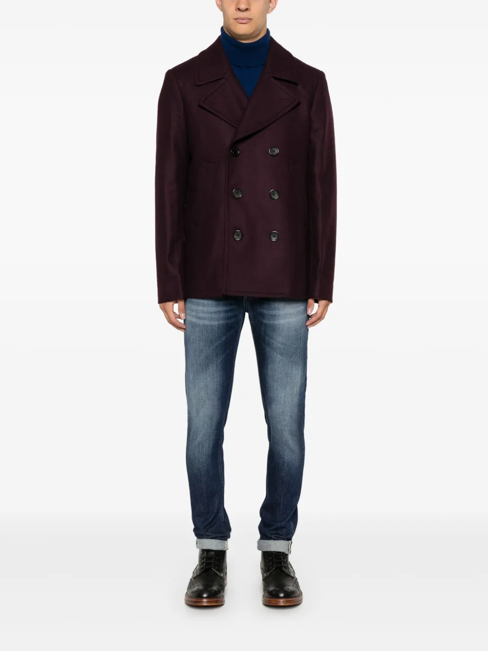 PS Paul Smith Sailorjas met gekerfde revers - Paars