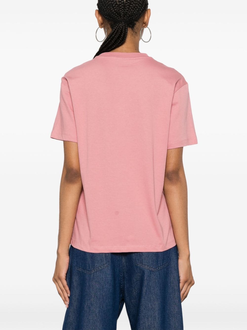 Shop Carhartt Script Embroidery T-shirt In Pink