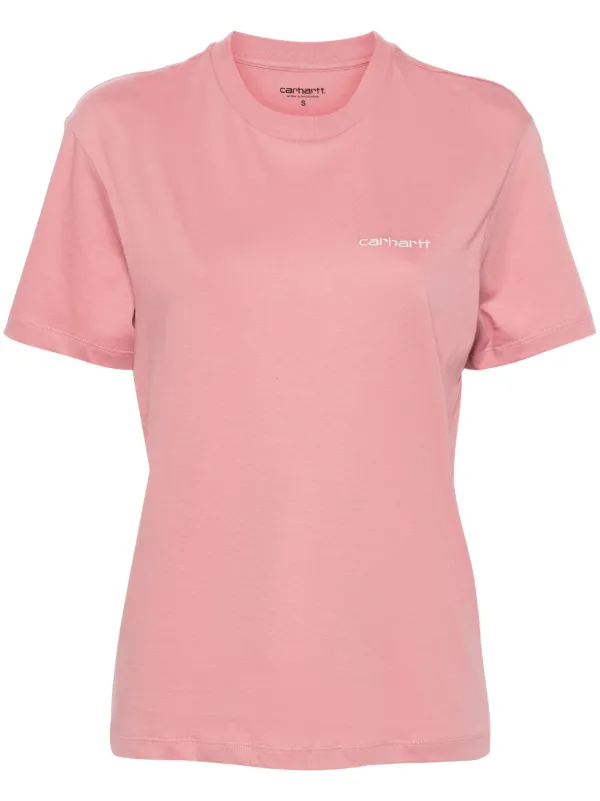 Carhartt WIP Script Embroidery T-shirt Pink FARFETCH PH