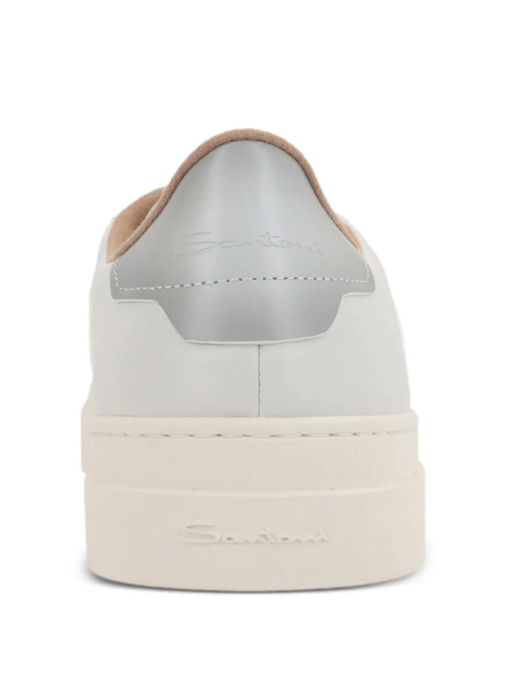 Santoni leather sneakers White