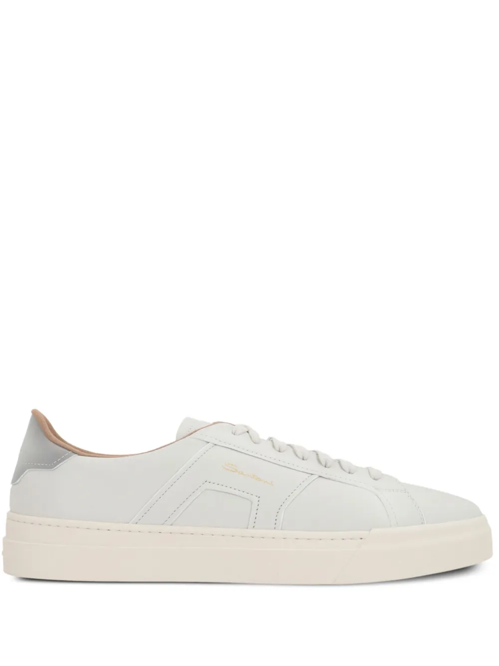 Santoni leather sneakers White