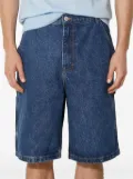 ICECREAM icecream-patch denim shorts - Blue