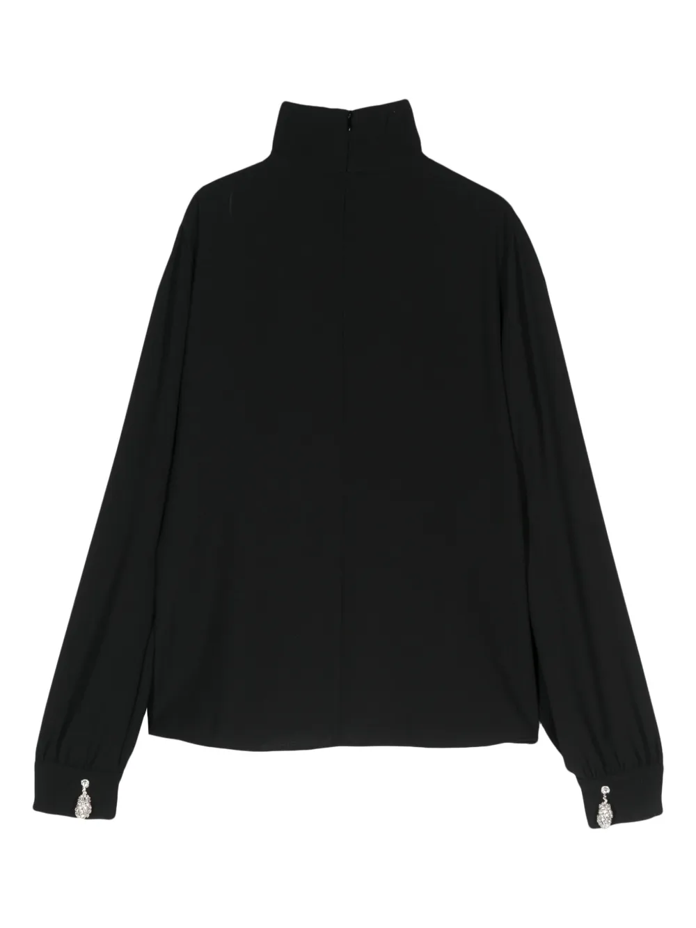 Nº21 Blouse verfraaid met kristallen - Zwart