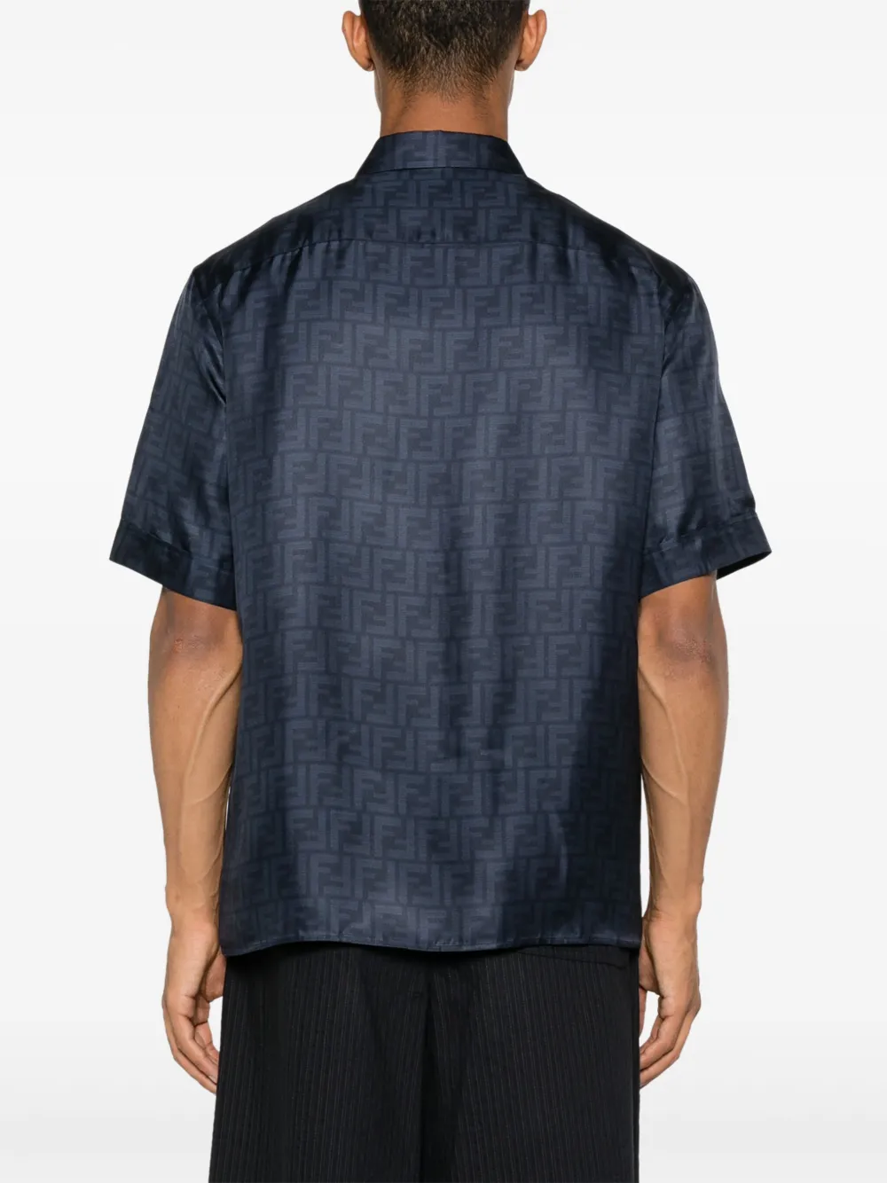 FENDI FF zijden overhemd Blauw