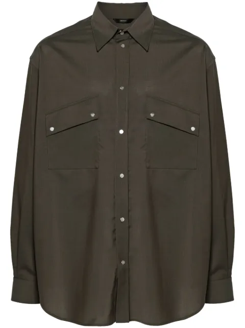 FENDI pleat-detail shirt 
