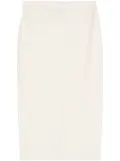 D.Exterior pencil midi skirt - White